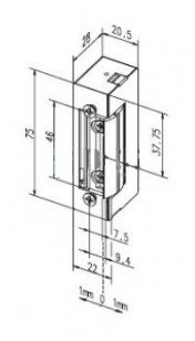 Eff Eff 12F - 15240E34 / E35 электрозащелка