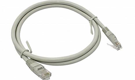 RJ45-RJ45 F/UTP Cat.5e LSZH нг(А)-HF (DR-191001), Патч-корд (коммутационный шнур), 0.15м, серый