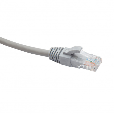 RJ45-RJ45 U/UTP Cat.6 LSZH нг(А)-HF (DR-201010), Патч-корд (коммутационный шнур), 1м, серый