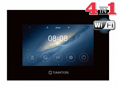 Tantos Marilyn HD Wi-Fi IPS (black) XL Монитор цветного видеодомофона