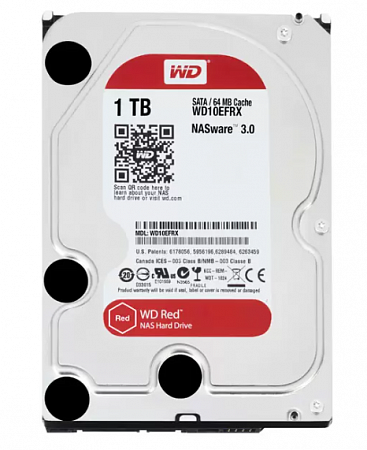 HDD SATA-III WD NAS Red, WD20EFRX, 2ТБ, 3.5&quot;, 64Мб, Жесткий диск