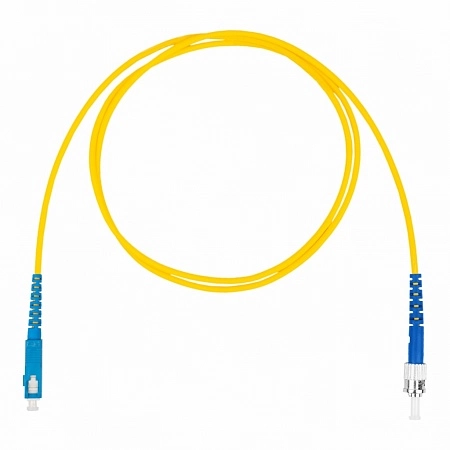 Шнур оптический коммутационный (патч-корд), SC-ST симплекс (simplex) OS2, нг(А)-HF, желтый, 15 м